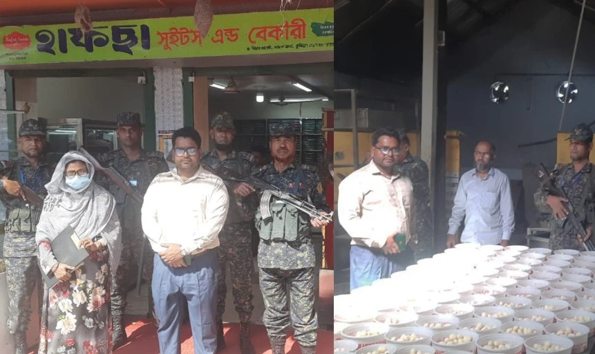 ‘কুমিল্লা মাতৃভান্ডার’ নামে নকল প্যাকেটে রসমালাই বিক্রি,২০ হাজার টাকা জরিমানা